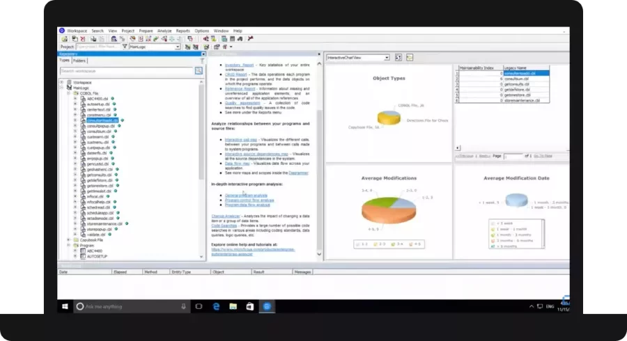 MicroFocus interface