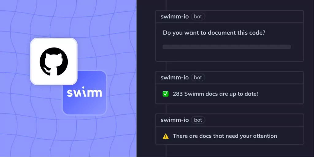 Using Swimm's GitHub App to manage your engineering team workflows cover image
