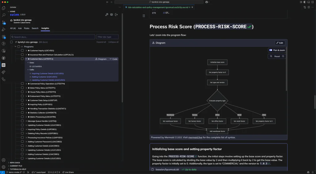 Swimm Application Understanding Platform
